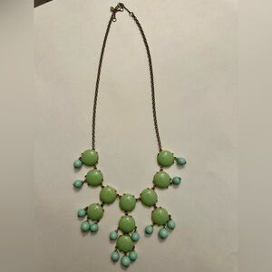 J Crew Sea Foam Classic Bubble Statement Necklace